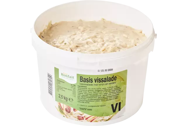 Basis Vissalade emmer 5kg kist 2 stuks